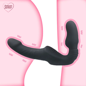 Vibrador de 10 Velocidades, Dildo con Correa, <span class=keywords><strong>Doble</strong></span> Vibración, Estimulador de Punto G, Juguetes Sexuales para Mujeres y Parejas, Masajeador Anal y de Próstata - Product Image 2