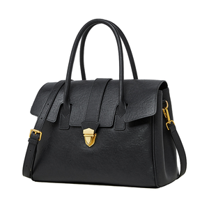 Sac fourre-tout en cuir de vachette vintage grande capacité couverture souple et durable sac à main portable à la mode pour femmes voyages d'affaires en gros - Product Image 1