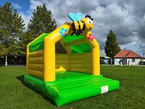 Gorila inflable Bouncy Little Bee Jumping Castle Bounce House Combo con tobogán para la venta - Product Image 6