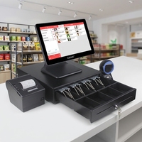 Sistema POS con Pantalla Táctil Capacitiva de 15.6 Pulgadas Personalizado, Caja Registradora para Pedidos y Pagos, Hardware de Punto de Venta para Minoristas