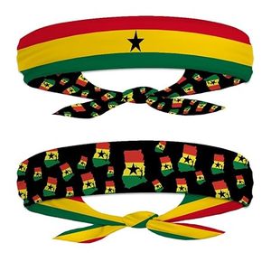 Diadema Deportiva con <span class=keywords><strong>la</strong></span> Bandera Nacional de Haití, Pañuelo de Doble Cara con Cordón Ajustable, Banda para el Sudor para Hombres y Mujeres - Product Image 3