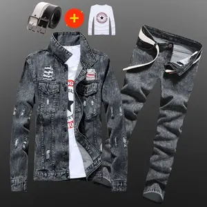 Nuevas chaquetas delgadas para hombres, chaquetas de mezclilla, chaquetas casuales, hermosas, de moda, ropa, ventas directas, trajes de hombre confeccionados