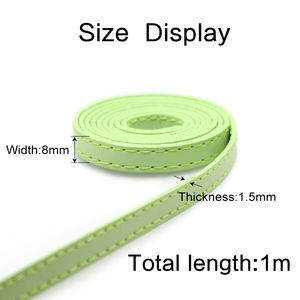 Bts stil PU 1m kayış çift yan kemer 8mm slayt çekicilik harfler için DIY bilezik özelleştirilmiş adı bileklik takı yapımı hediye - Product Image 4