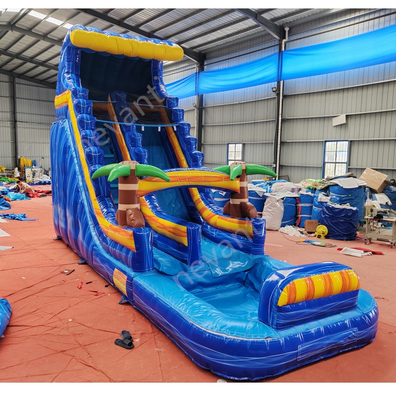 Gonflables toboggans bords de piscines juegos acuaticos надувной Надувной замок парки надувная водная горка с бассейном
