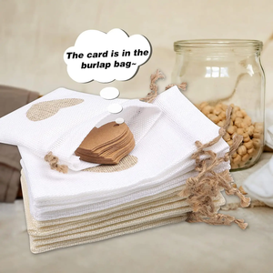 Sacs en jute rustiques avec cordon de serrage, petites pochettes en lin pour bijoux, emballages cadeaux, faveurs de mariage, sacs à bonbons - Product Image 5