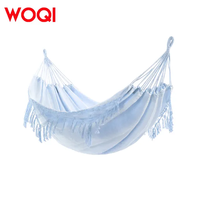 WOQI Hot selling Hot selling High Beauty Bohemian Beach Outdoor Camping Double Polyester Cotton Tassel Hammock