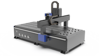 Grande machine de fraisage CNC pour bois de haute précision 1325, moteur à engrenages PLC 3.0KW, refroidissement par eau, commande Mach3, table à rainures en T, moteur unique