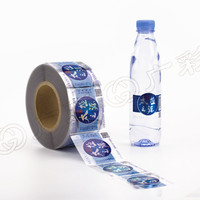 Étiquettes autocollantes personnalisées brillantes réfléchissantes avec logo, autocollants en vinyle imperméables pour bouteilles de vin, de bière et d'eau minérale