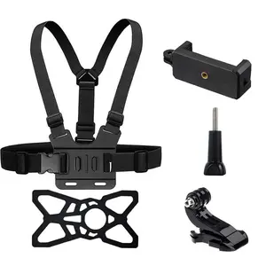 HONGDAK kit chest mount strap harness adapter 5 in 1 action camera accessories for gopro DJ-I insta360