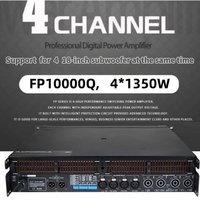 FP10000Q 8 ohms 4*1350W amplificateur personnalisé son professionnel numérique 4 canaux récepteurs amplificateur de puissance