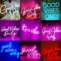 Livraison rapide, dropshipping, enseigne au néon LED personnalisée, décoration publicitaire en acrylique avec télécommande, étanche IP67 pour les fêtes