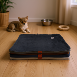 Tappetino in Schiuma per Animali Domestici Yommy 80x120x5cm Grigio Scuro Impermeabile con Base Antiscivolo - Product Image 3