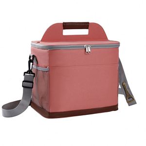 Custom Folding Collapsible Reusable Eco-friendly Thermal Picnic Lunch Insulated Cooler Bags with Strap for Ladies - Product Image 6