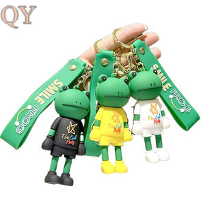 QY Logo personnalisé PVC caoutchouc porte-clés 3D dessin animé Silicone porte-monnaie porte-clés cadeau promotionnel - Product Image 3