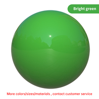 Boule réfléchissante colorée en acier inoxydable, boule métallique de décoration de Noël vert vif pour décorations murales de scène de mariage