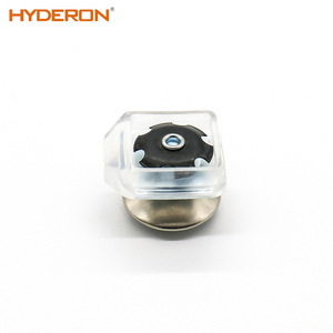 Hyderon <b>Adjustable</b> Furniture Foot Pad Transparent Cover <b>Square</b> Tube Universal Plastic Anti-Collision Leg Protection - Product Image 2