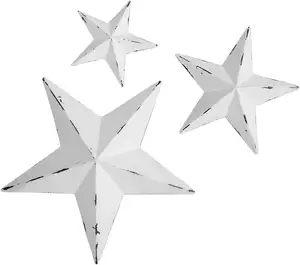 Cheap White Metal Star Wall Decoration Mounted Wall Art