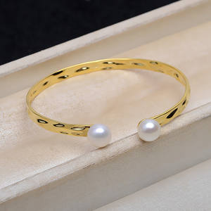 S925 <b>Silver</b> Double <b>Pearl</b> Small <b>Bracelet</b> for Women Handmade Classic Style 8-12 <b>Pearl</b> Empty Tray DIY Jewelry Accessories 4792 - Product Image 2