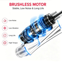 Nouvelle perceuse à ongles électrique sans fil professionnelle 45000 tr/min 80W, sans balais, pour acrylique, élimination du gel dur et du vernis