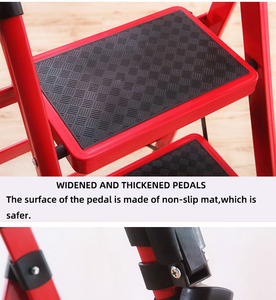 Hiện đại công nghiệp thiết kế hộ gia đình gấp thang 2-6 bước <span class=keywords><strong>Telescopic</strong></span> kim loại ghế thang - Product Image 3