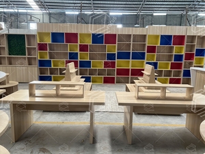 Bespoke cuốn sách trường hợp tủ gỗ Tủ Sách 5 kệ cho trường học hiện đại thư viện đồ nội thất cuốn sách trắng Kệ tổ chức kệ sách - Product Image 3