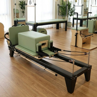 Système de corde à barre mobile à rétraction automatique pour entraînement de base professionnel pour femmes, équipement de Pilates commercial en aluminium, Reformer Pilates