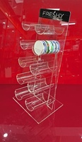 Présentoir à Snus en Acrylique Eco-Plexi, Vitrine Portable pour Sachets de Snus, Présentoir Circulaire pour Boîtes ZYN
