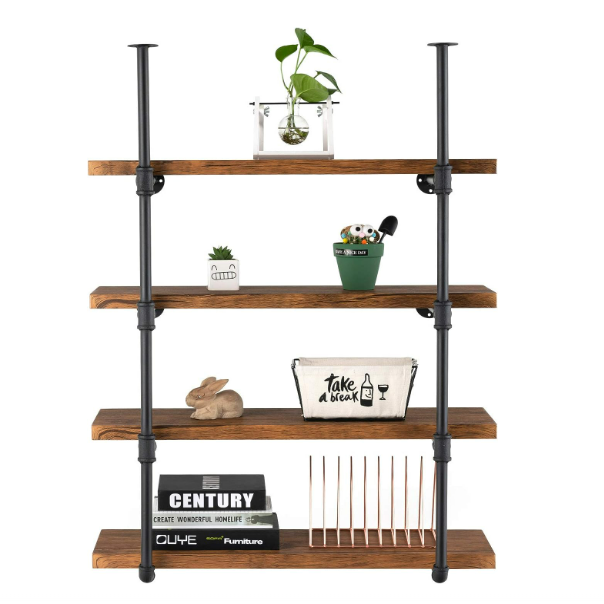 Industrial Wall Shelf 4 Tier with