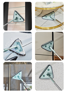 Rétractable Réglable Nettoyage <span class=keywords><strong>Plafond</strong></span> Dépoussiérage Eau Grattage Grand Triangle <span class=keywords><strong>Télescopique</strong></span> Vadrouille Plate <span class=keywords><strong>pour</strong></span> Maison Plancher Fenêtre - Product Image 6