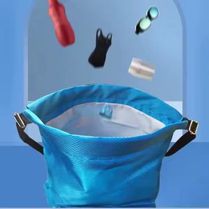 Sac à dos à cordon personnalisé étanche et facile à plier, adapté aux voyages en plein air, aux sports et au fitness. - Product Image 3