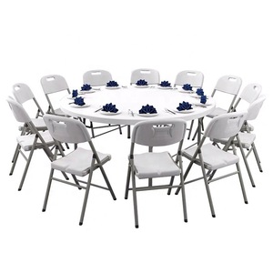Table de salle à manger pliante en plastique HDPE au design moderne thème blanc banquet extérieur fête de mariage <span class=keywords><strong>camping</strong></span> pique-nique <span class=keywords><strong>location</strong></span> commerciale - Product Image 2