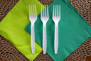 Ensemble de couverts jetables entièrement biodégradables en CPLA, écologiques, taille mini, en acide polylactique, pour la restauration - Product Image 6