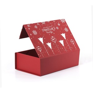 Christmas packaging gift box luxury <b>red</b> <b>paper</b> gift box, customizable according to needs - Product Image 2