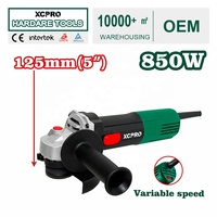 Meuleuse d'angle à vitesse variable XCPRO 850W, 125 mm, filetage M14, outil de meulage électrique pour la découpe, le polissage, la construction et la réparation des métaux
