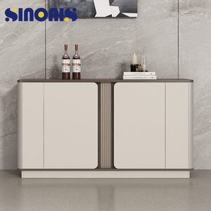 Sinonis High-end Modern Extendable Customized Wooden Office Furniture Set Executive Manager Desk Side Cabinet One-stop Matching - Product Image 6