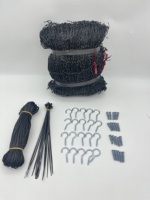 Fil d'acier renforcé chat clôture pour animaux de compagnie Anti-chute balcon filet Animal sûr Nylon acier inoxydable maille plastique pour oiseaux chiens