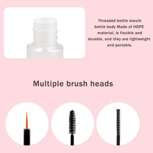 Empty 10ml Cosmetic Mascara Tube with Lid Plastic Mascara Eyelash Container Lipstick Tube with Brush&Stopper - Product Image 5