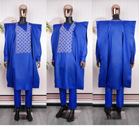 H & D Afrikanische Herren bekleidung Agbada Boubou Baumwoll kleidung Herren stickerei 3-teilige Anzug kleidung