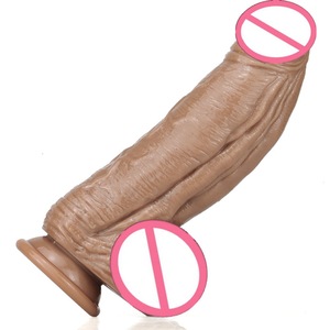 Outil de sexe pour adulte femme bâton de recrudescence gay silicone énorme simulation gode extra large doux épais long pénis femme grosse bite - Product Image 1