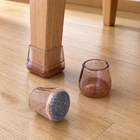 Protège-pieds en silicone silencieux et épaissi pour chaises et tables – Patins antidérapants pour chaises de salle à manger et tabourets avec bords enveloppés