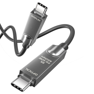 Cable <span class=keywords><strong>USB</strong></span> AOC <span class=keywords><strong>C</strong></span> Largo de 8K, 5m 10m <span class=keywords><strong>15m</strong></span> 20m, <span class=keywords><strong>USB</strong></span> 3.2 Gen2 40Gbps PD60W Tipo-<span class=keywords><strong>C</strong></span>, Cable <span class=keywords><strong>USB</strong></span> de Fibra Óptica 4K/120Hz 10Gbps - Product Image 6