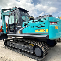 Pelle hydraulique sur chenilles de seconde main KOBLECO SK200, pelleteuse d'occasion 2023 SK 200 20 T 20 tonnes