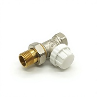 Robinet thermostatique en laiton XingFu DN15 1/2" filetage mâle/femelle, commande manuelle, thermostat d'angle pour chauffage central, eau, OEM