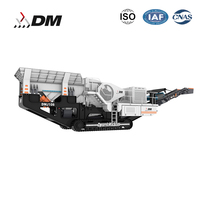 DONGMENG Concasseur à Mâchoires Mobile, Crible Vibratoire, Composants Essentiels de l'Engrenage, Longue Durée de Vie, Capacité 100-680t/h pour