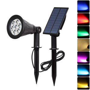 Nouvelle Lampe Solaire IP65 pour Jardin, Projecteur 7 LED à Détection de Lumière, Éclairage Extérieur pour Aménagement Paysager et Murale - Product Image 2