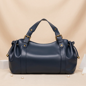 Bolso Tote Casual de Moda para <span class=keywords><strong>Mujer</strong></span> Joven, de Cuero Suave, Color Sólido, Bandolera, <span class=keywords><strong>Bolsos</strong></span> de Lujo con Remaches y Cremallera para el Día a Día - Product Image 1