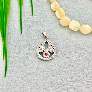 Colgante en Forma de Lágrima con Incrustaciones de Circonio, Engaste de Puntas, Joyería para Uso Diario de Mujer, Colgante Individual - Product Image 1