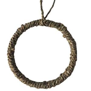 Anneau suspendu rond en rotin tressé à la main pour perroquet, nid pour oiseaux, bâton à mâcher pour animaux de compagnie, hamac pour lézard, jouet pour cage, balançoire pour oiseaux, Zhenze Cao County - Product Image 4