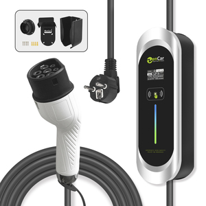 เครื่องชาร์จรถยนต์ไฟฟ้าแบบพกพา 16 แอมป์ <span class=keywords><strong>Zencar</strong></span> ชนิดที่ 2 พร้อมหัวชาร์จแบบ Schuko ตรวจจับอุณหภูมิ - Product Image 1