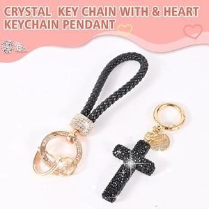 Llavero de Corazón Brillante de Primera Calidad con Diamantes de Imitación, Soporte para Llaves, Accesorios de Lujo para Llavero de Coche, Envío Rápido - Product Image 2